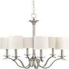 Vatnuvys Traditional Premium Brass Fabric Metal Chandelier