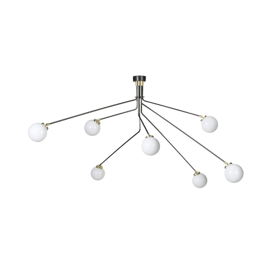 Vatnuvyo Modern Minimalist Brass Metal Glass Ceiling Lamp