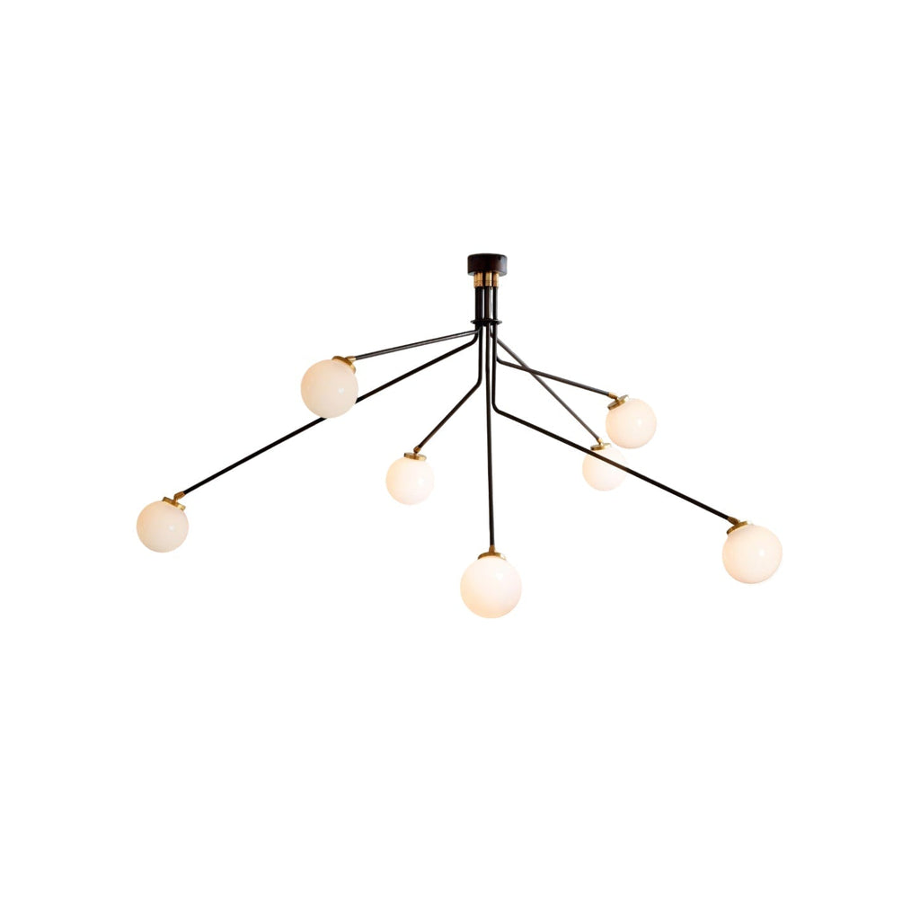 Vatnuvyo Modern Minimalist Brass Metal Glass Ceiling Lamp