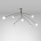 Vatnuvyo Modern Minimalist Brass Metal Glass Ceiling Lamp