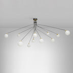 Vatnuvyo Modern Minimalist Brass Metal Glass Ceiling Lamp
