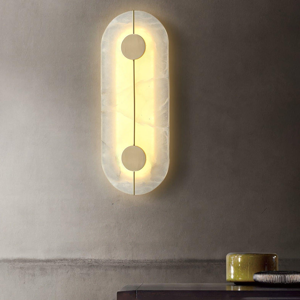 Citheira Minimalist Alabaster Wall Light