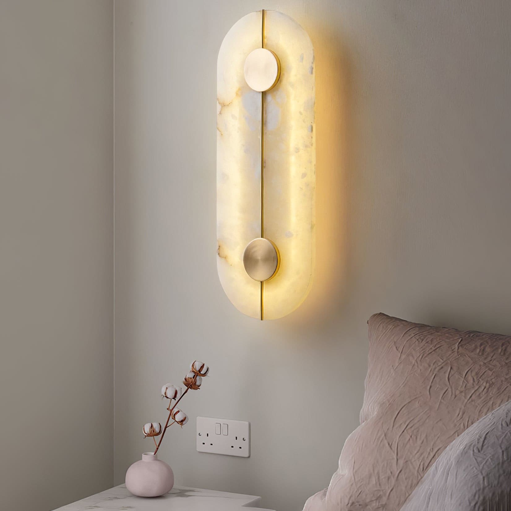 Artistic Wall Lamp Dolomite Copper Retro Flair