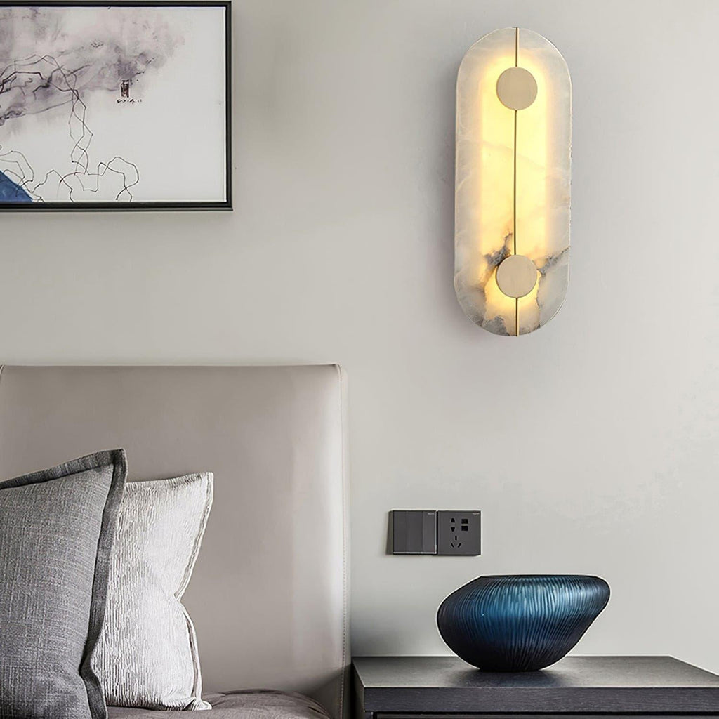 Citheira Minimalist Alabaster Wall Light