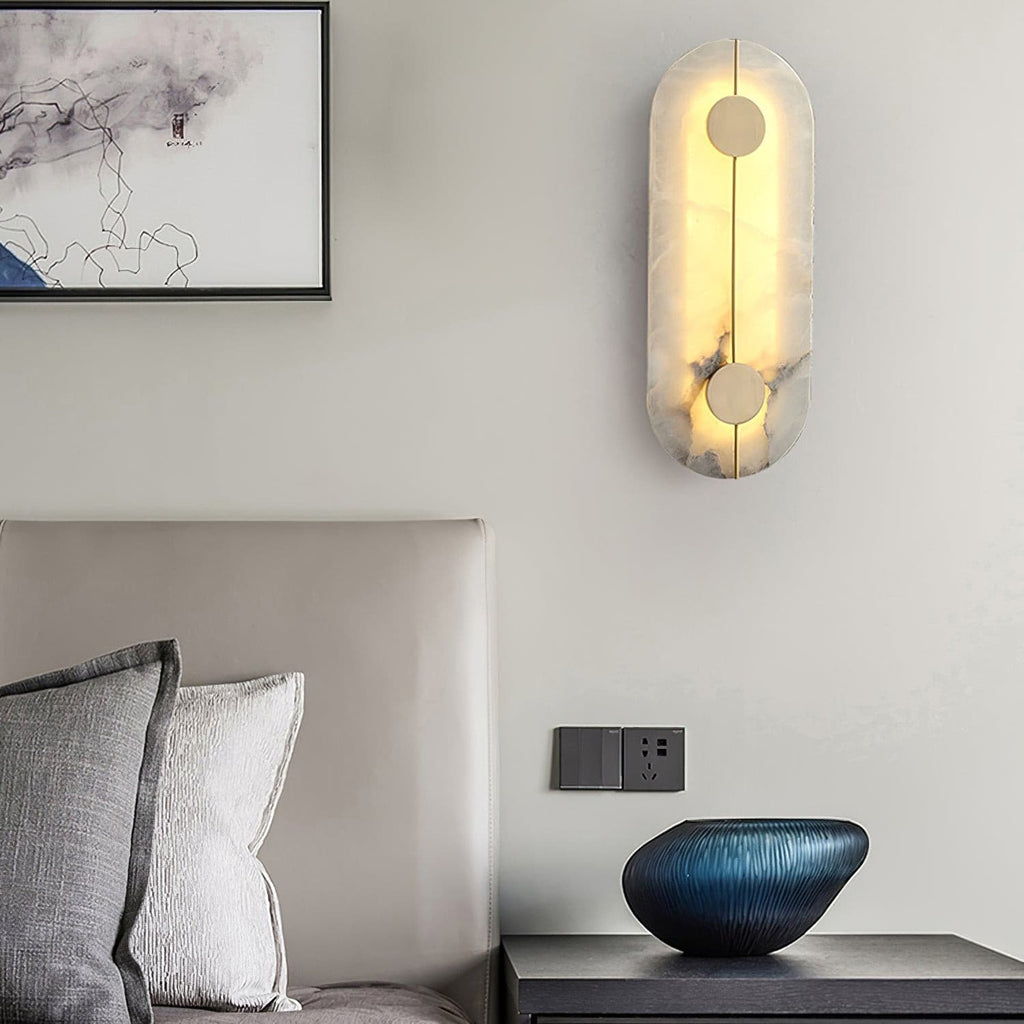Artistic Wall Lamp Dolomite Copper Retro Flair