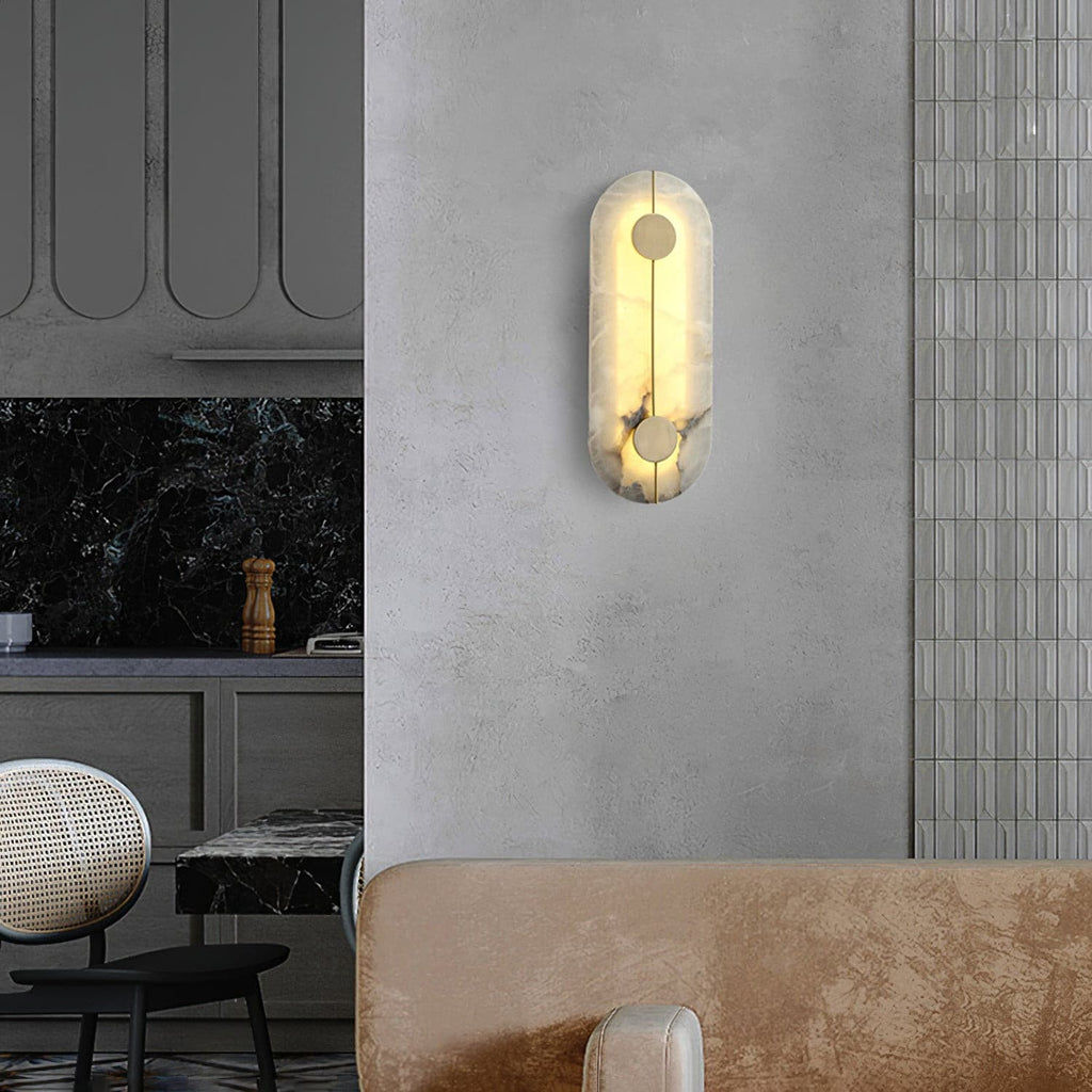 Artistic Wall Lamp Dolomite Copper Retro Flair