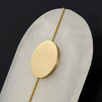Artistic Wall Lamp Dolomite Copper Retro Flair