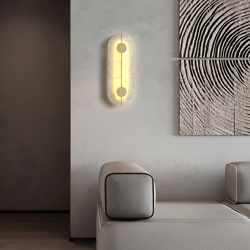 Artistic Wall Lamp Dolomite Copper Retro Flair