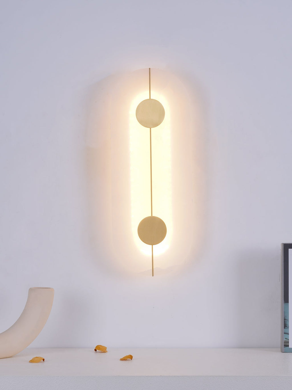 Artistic Wall Lamp Dolomite Copper Retro Flair