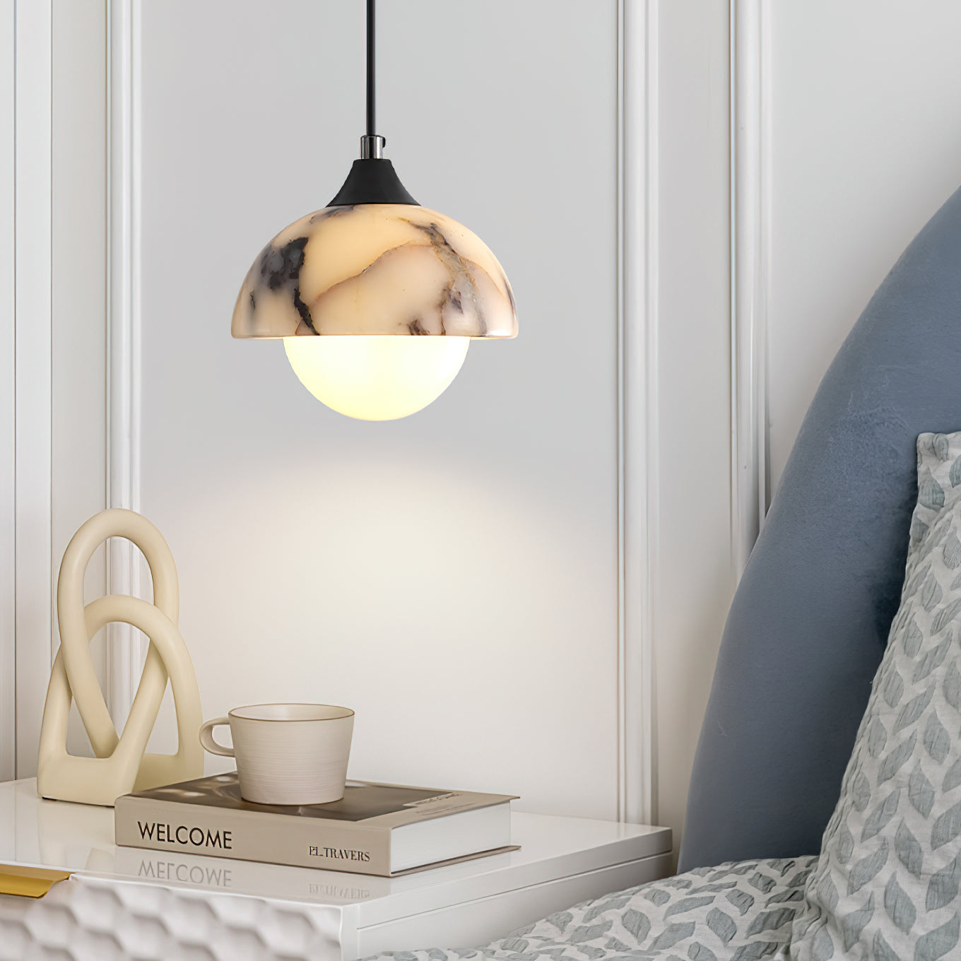 Yrvuvys Modern Minimalist Marble Pendant Lamp