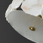 Zoruvys Sophisticated Disc Flat Alabaster Glass Ceiling Light
