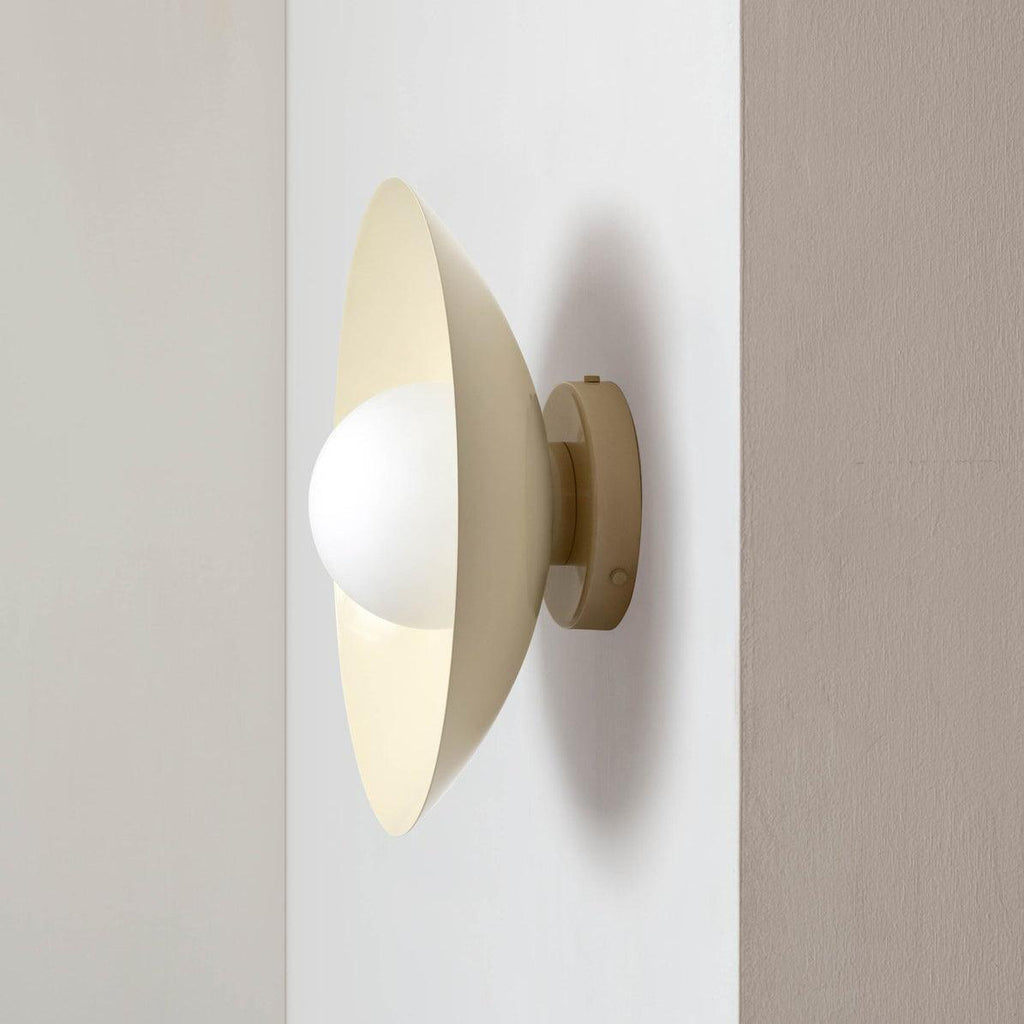 Ceiling Light in Metal Canopy and Glass with Color Options