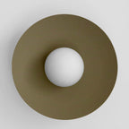 Ceiling Light in Metal Canopy and Glass with Color Options
