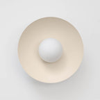 Ceiling Light in Metal Canopy and Glass with Color Options
