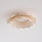 Tirah Fabric Wave Ceiling Light Brass