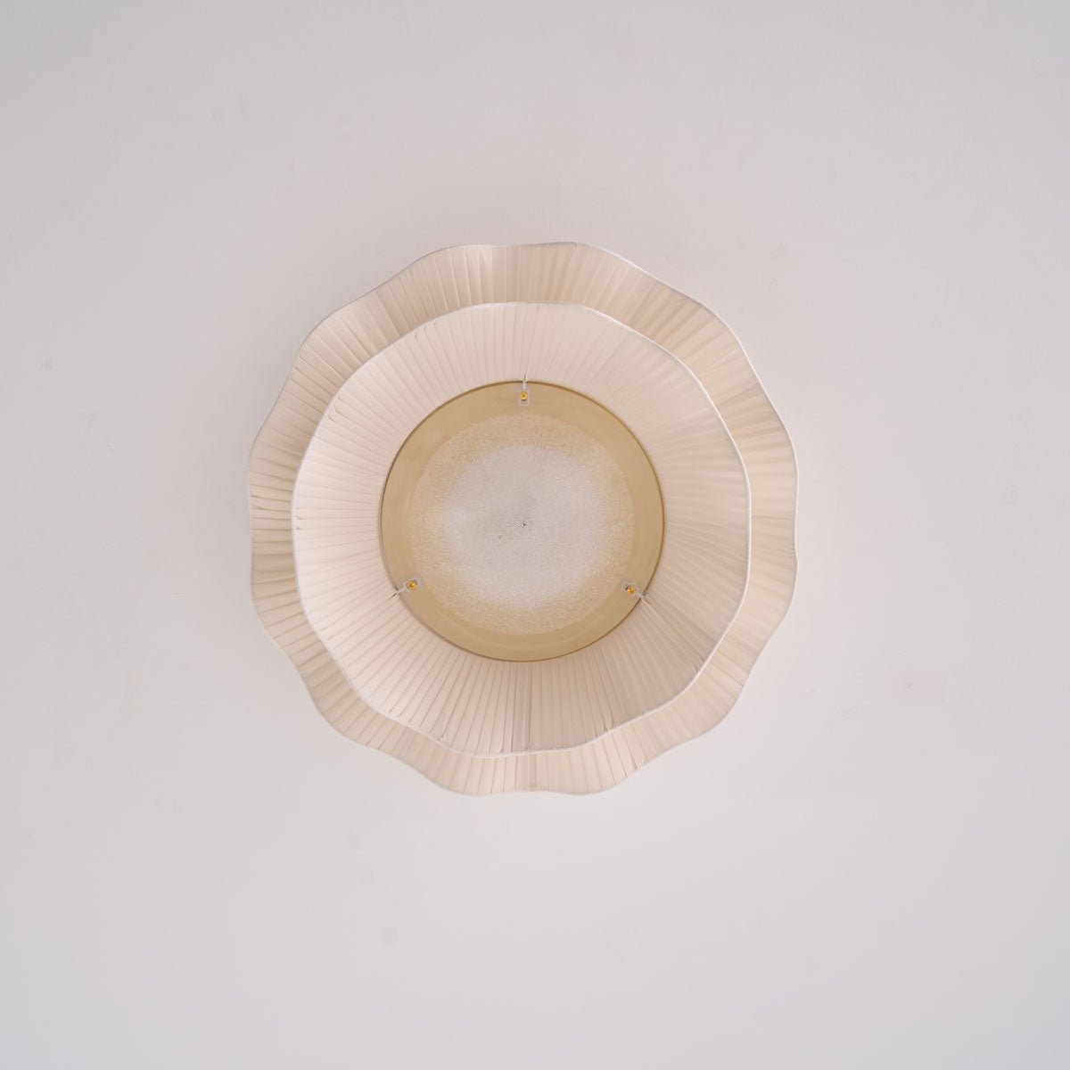Tirah Fabric Wave Ceiling Light Brass