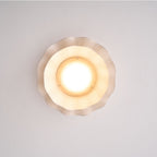Tirah Fabric Wave Ceiling Light Brass