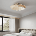 Tirah Fabric Wave Ceiling Light Brass