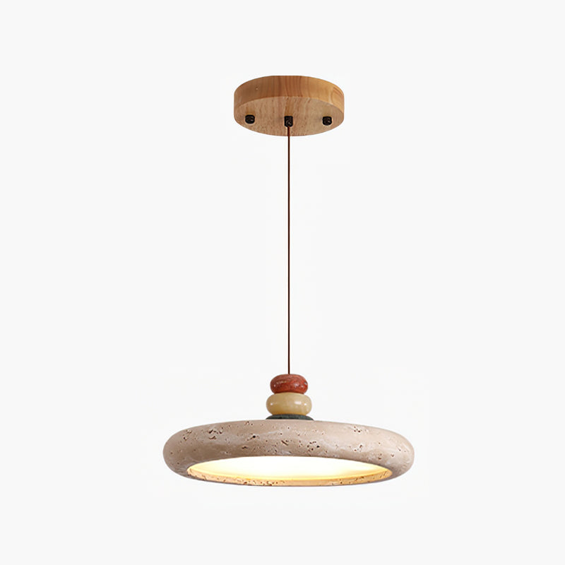 Tinon Pendant Lamp Yellow travertine Marble