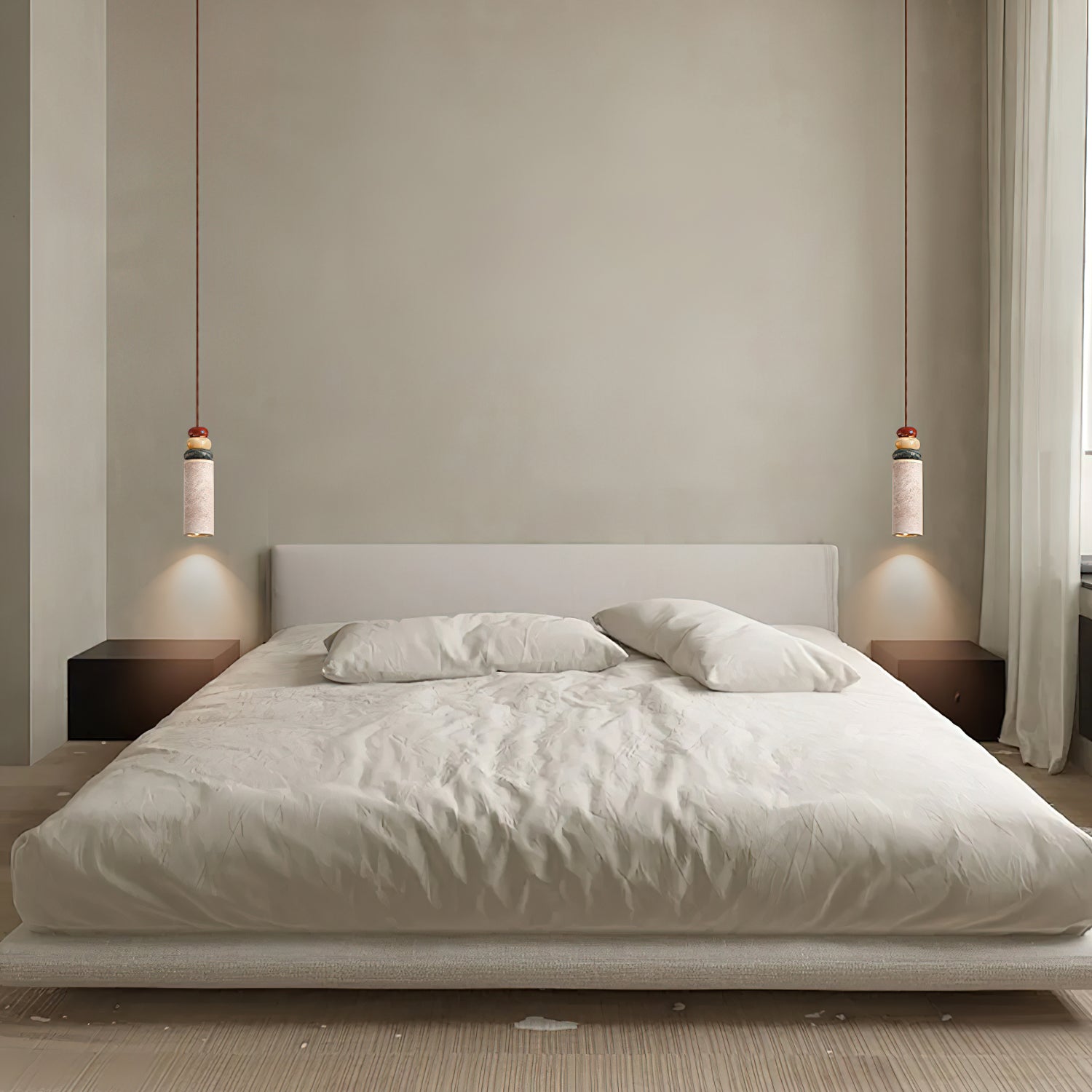 Tinon Pendant Lamp Yellow travertine Marble
