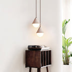 Cevynisra Cone Hemisphere Travertine Pendant Light