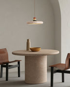 Tinon Pendant Lamp Yellow travertine Marble