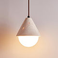 Cevynisra Cone Hemisphere Travertine Pendant Light