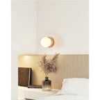 Blikuvys Modern Minimalist Travertine Glass Wall Lamp
