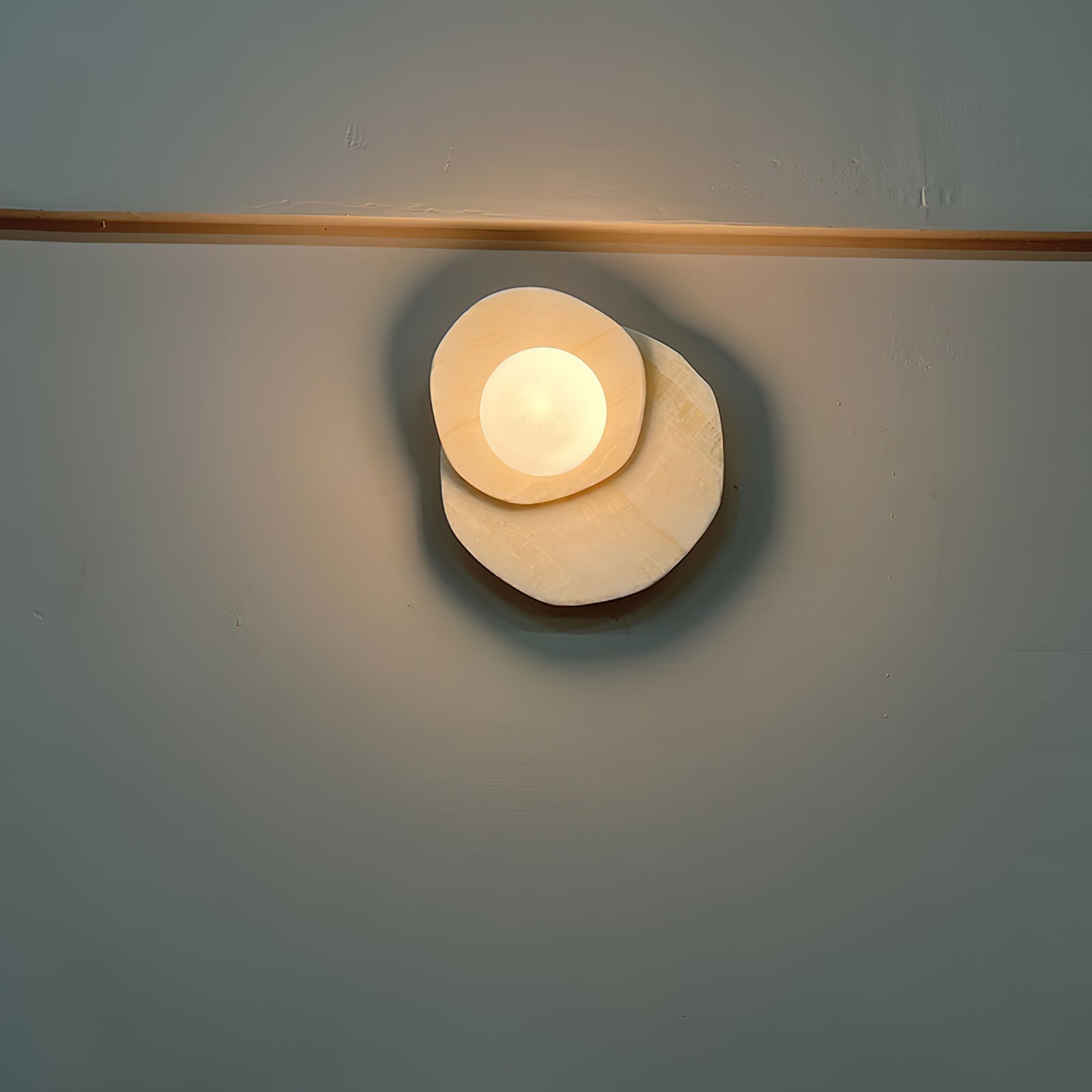 Astr Modern Minimalist Unique Stone Glass Wall Lamp