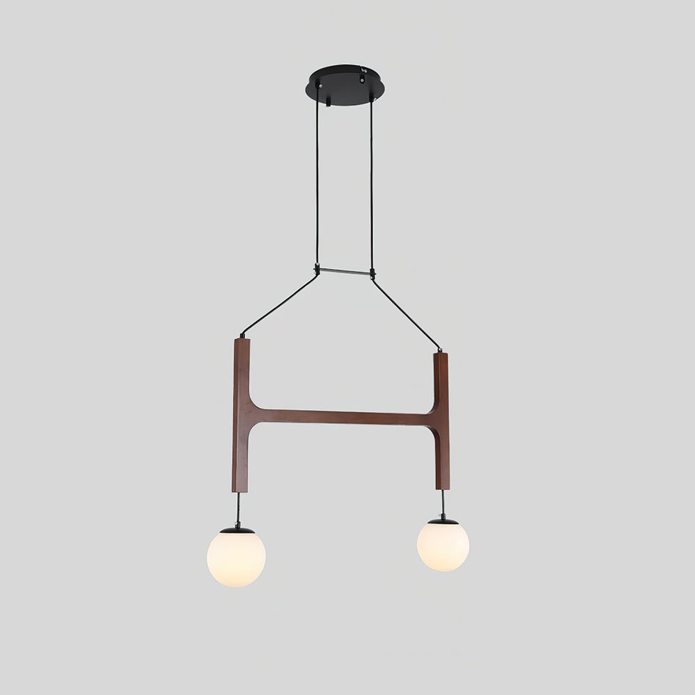 Terra Chandelier Geometric Wood