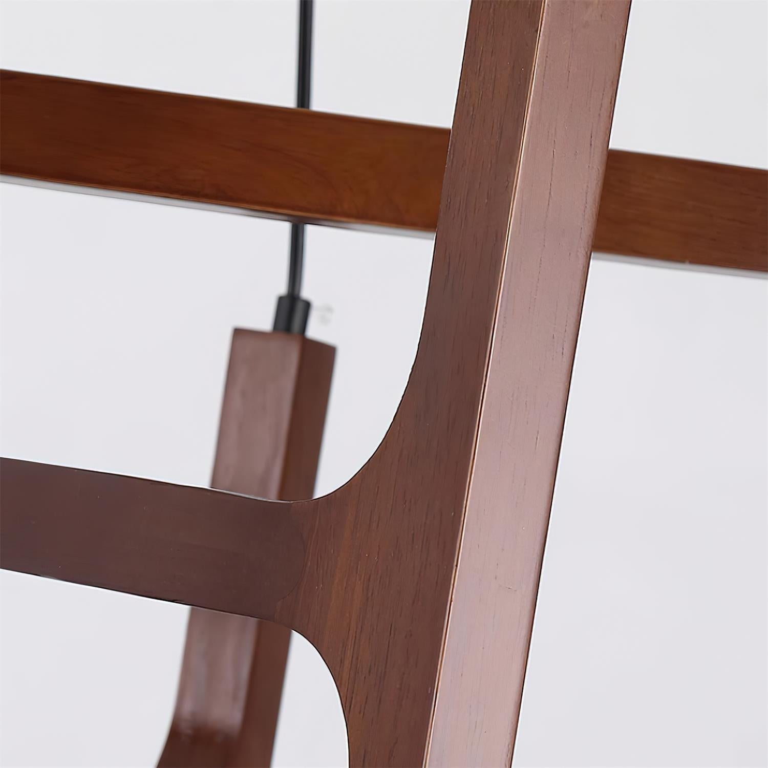Terra Chandelier Geometric Wood