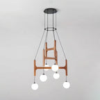 Terra Chandelier Geometric Wood