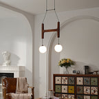 Terra Chandelier Geometric Wood
