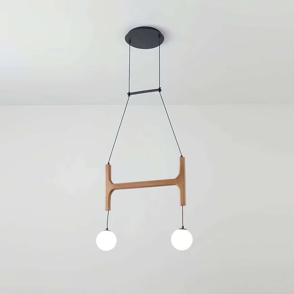 Terra Chandelier Geometric Wood