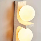 Cassiopeia Wall Light Minimalist in Travertine - Kingsley Beaumont