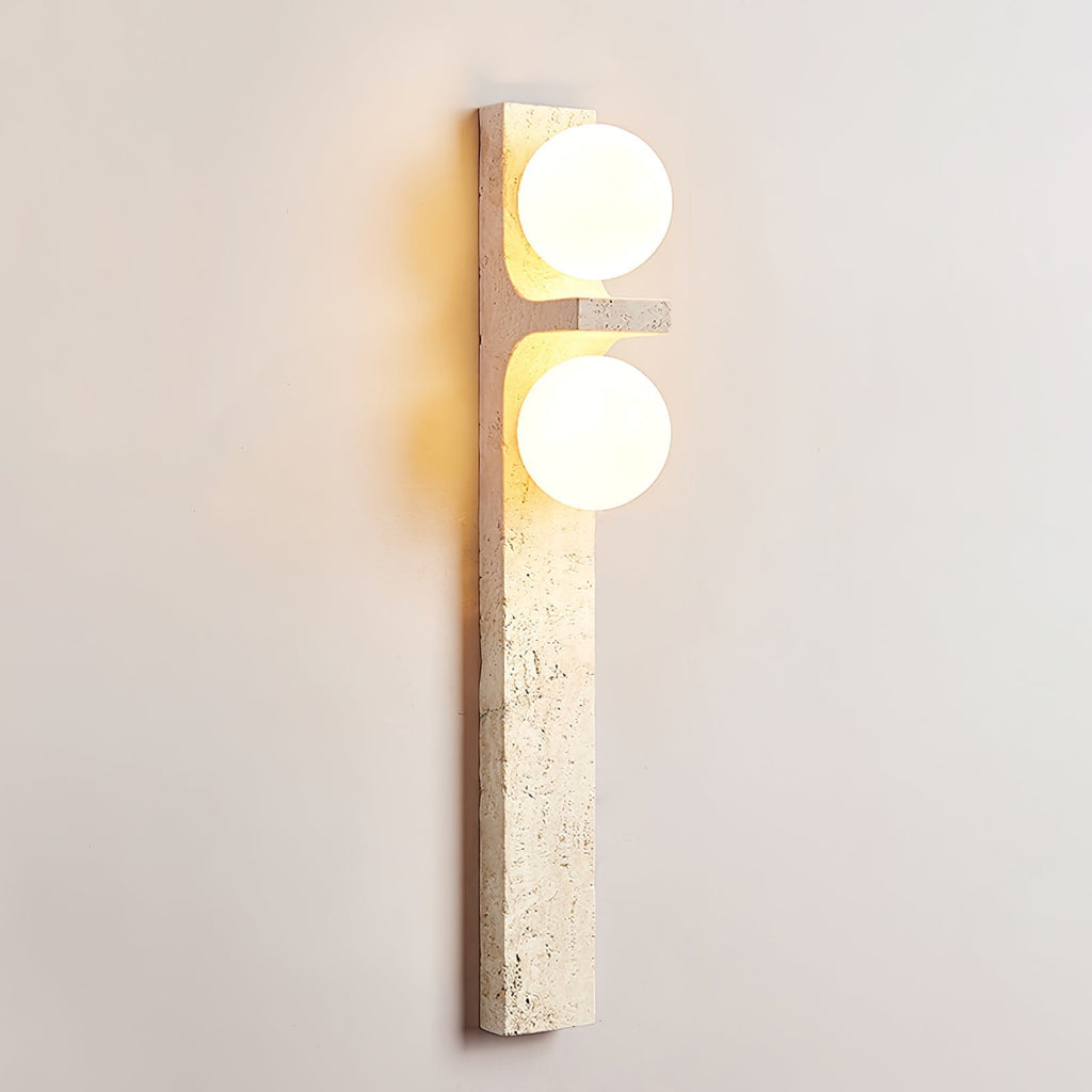Cassiopeia Wall Light Minimalist in Travertine - Kingsley Beaumont