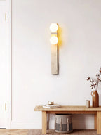 Cassiopeia Wall Light Minimalist in Travertine - Kingsley Beaumont