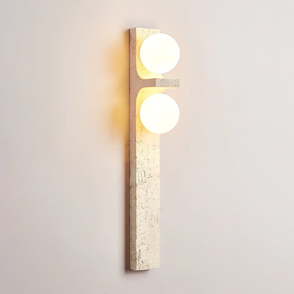 Cassiopeia Wall Light Minimalist in Travertine - Kingsley Beaumont