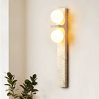 Cassiopeia Wall Light Minimalist in Travertine - Kingsley Beaumont