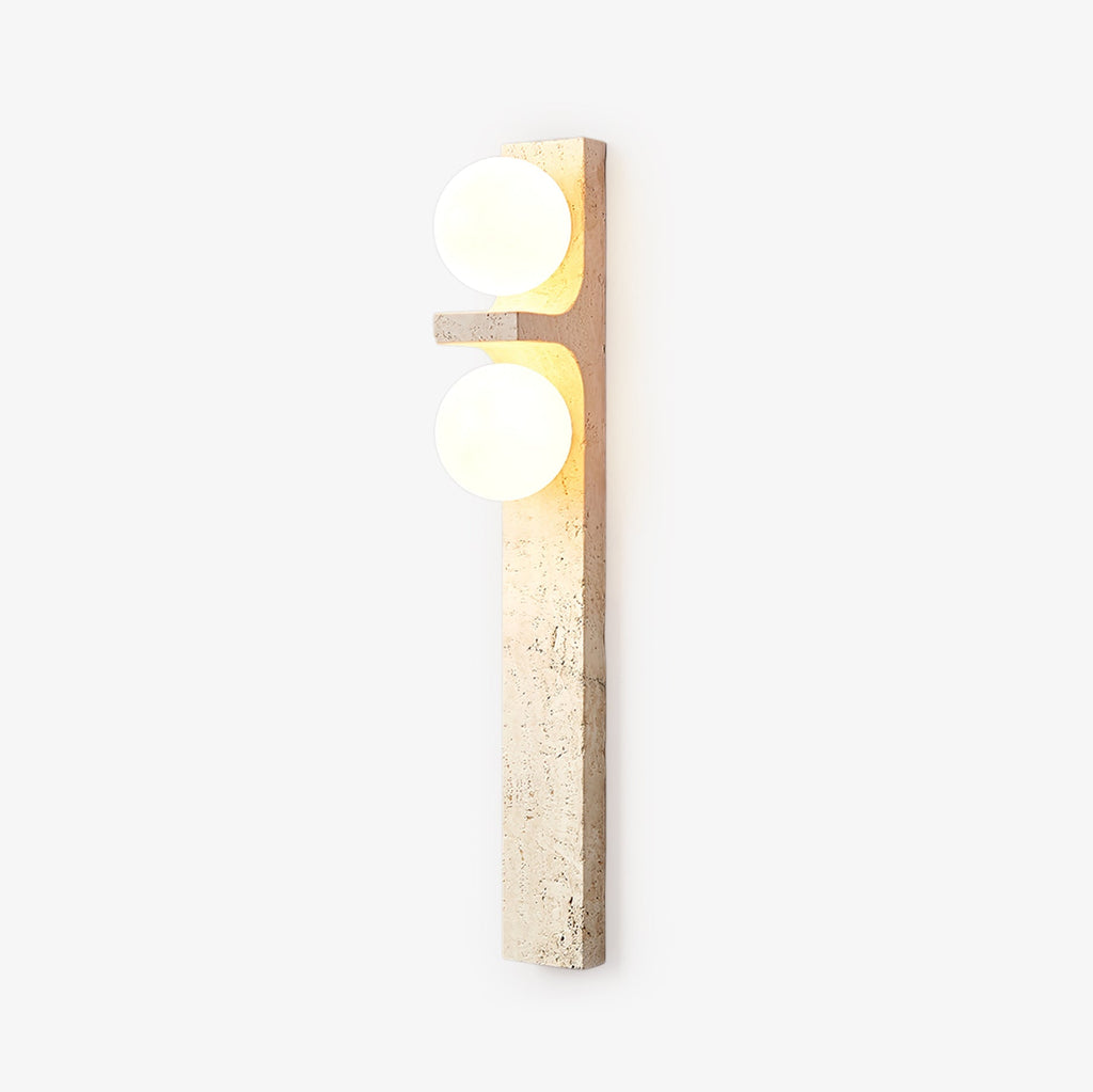 Cassiopeia Wall Light Minimalist in Travertine - Kingsley Beaumont