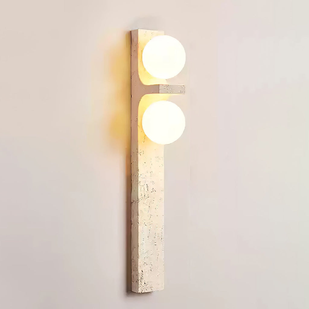 Cassiopeia Wall Light Minimalist in Travertine - Kingsley Beaumont