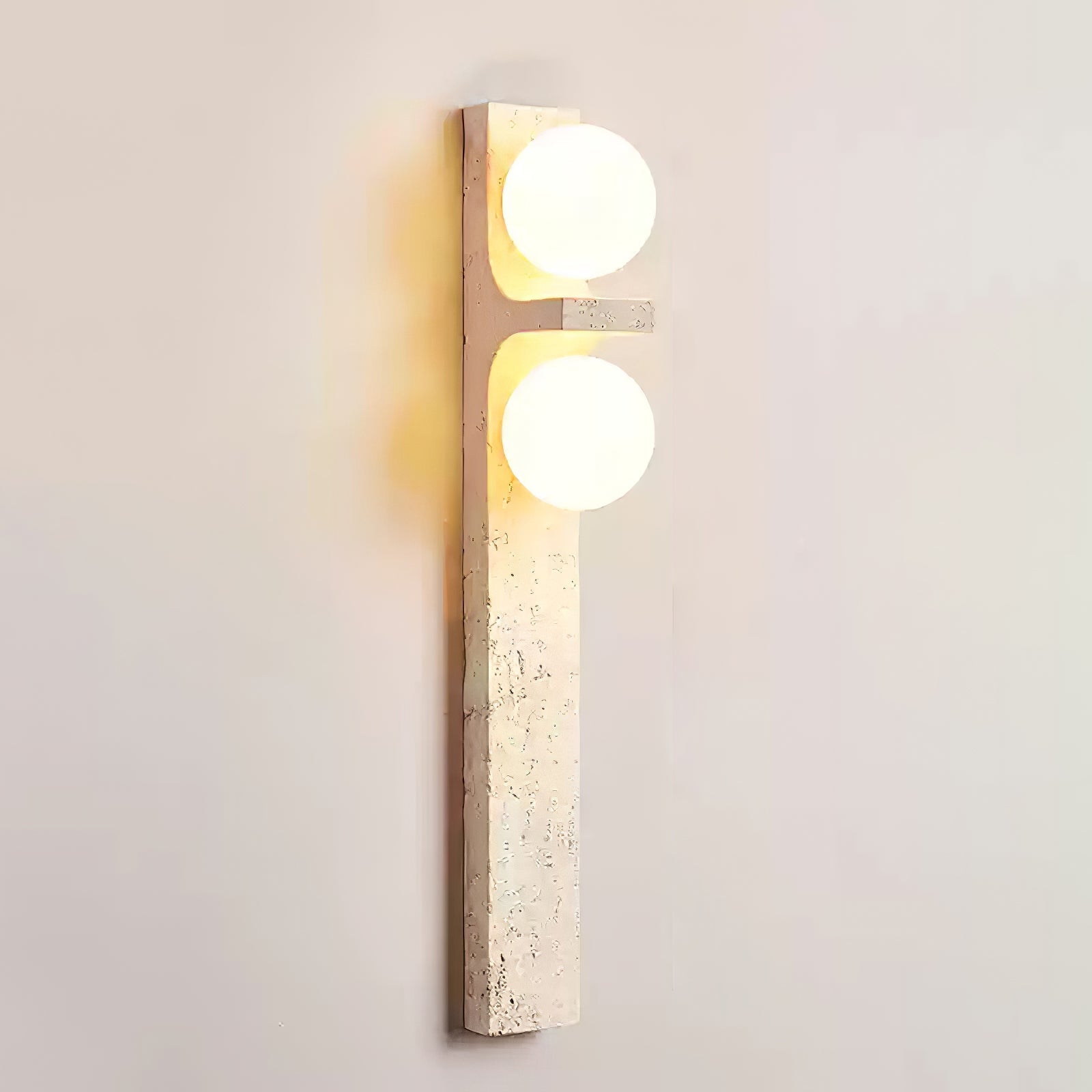 Cassiopeia Wall Light Minimalist in Travertine - Kingsley Beaumont