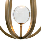 Gloruvys Modern Minimalist Brass Crystal Wall Lamp