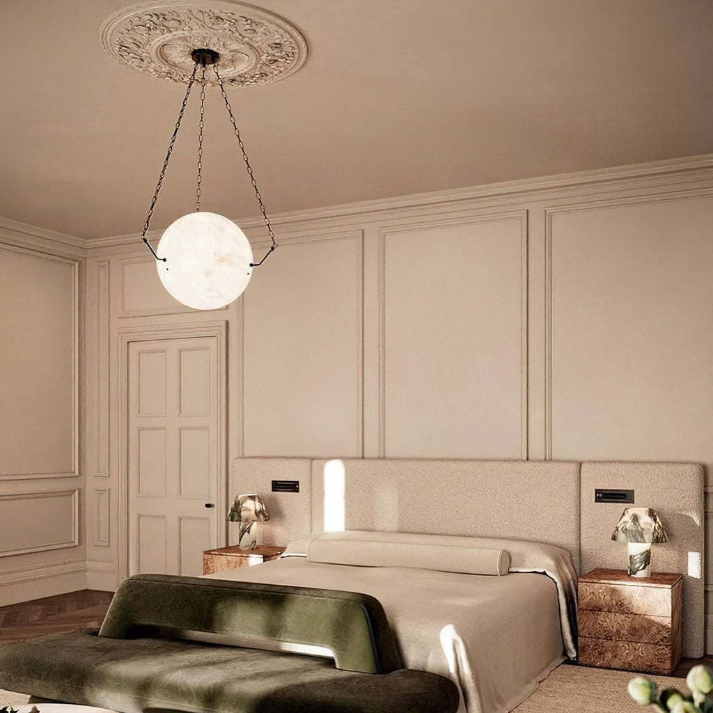 Himinuvys Modern Minimalist Alabaster Pendant Light
