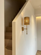 Eirikuvyo Modern Minimalist Metal Fabric Wall Lamp