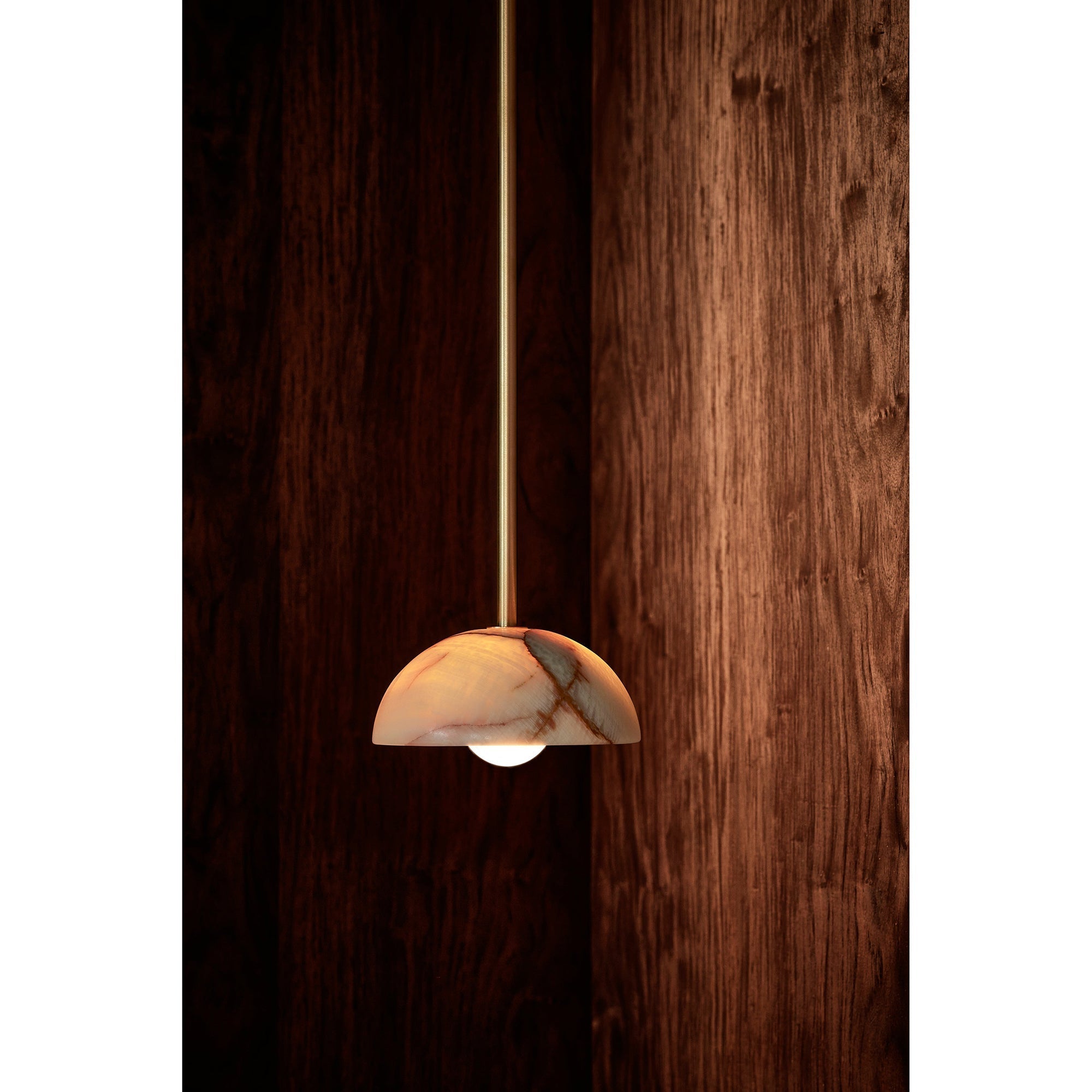 Aurelia Modern Minimalist Elegance Brass Metal Glass Pendant Lamp