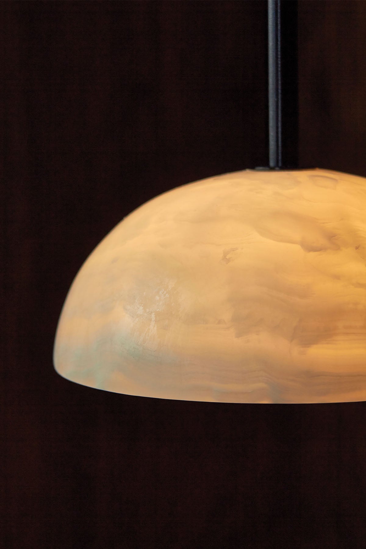 Aurelia Modern Minimalist Elegance Brass Metal Glass Pendant Lamp