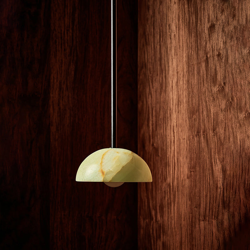 Aurelia Modern Minimalist Elegance Brass Metal Glass Pendant Lamp