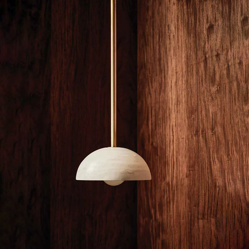 Aurelia Modern Minimalist Elegance Brass Metal Glass Pendant Lamp