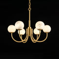 Alira Chandelier Vintage in Alabaster - Kingsley Beaumont